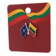 NATO and Lithuanian Flag Pin